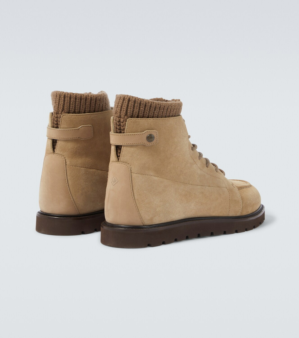 Loro Piana Verbier suede lace-up boots