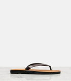 The Row City leather thong sandals