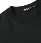 Y-3 - Oversized Shell-Panelled Cotton-Blend Jersey T-Shirt - Black