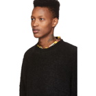 Saturdays NYC Black Boucle Wade Sweater