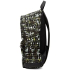 Fendi Green and Black Camouflage Nylon Backpack
