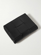 Bottega Veneta - Zip-Around Intrecciato Leather Wallet - Black