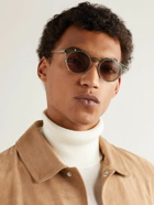 Brunello Cucinelli - Eduardo Round-Frame Acetate and Silver-Tone Sunglasses