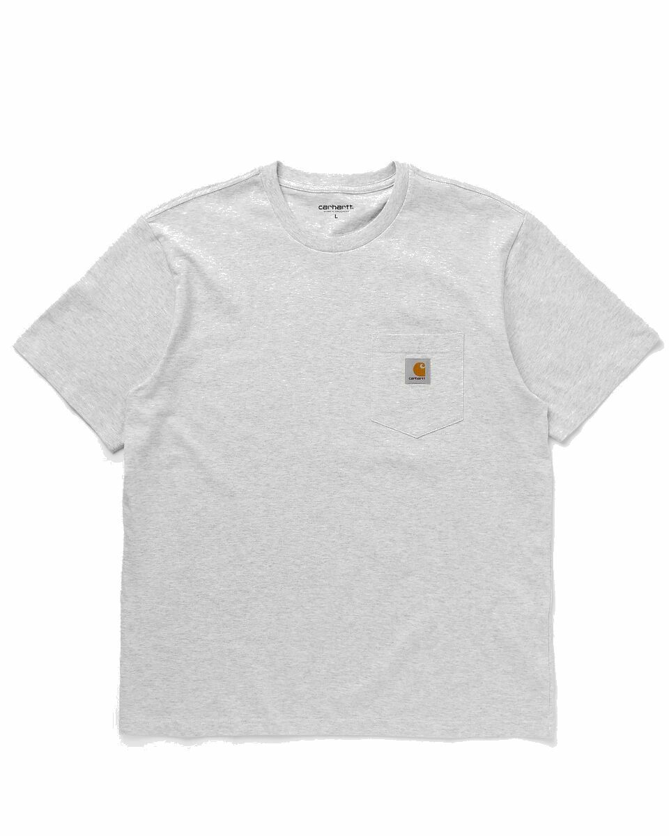 Photo: Carhartt Wip S/S Pocket T Shirt Grey - Mens - Shortsleeves