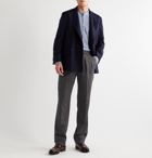 Rubinacci - Manny Pleated Virgin Wool-Flannel Trousers - Gray