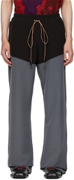 ANDREJ GRONAU SSENSE Exclusive Gray Trousers