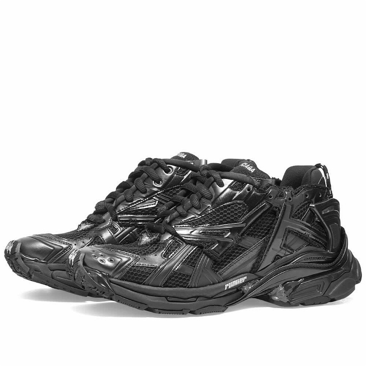Photo: Balenciaga Men's Runner Sneakers in Black
