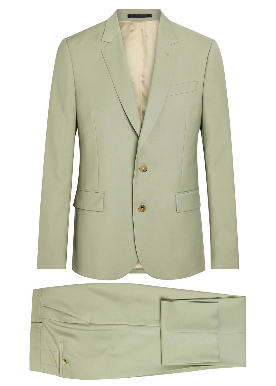 Paul Smith Wool and Mohair-blend Suit Green
