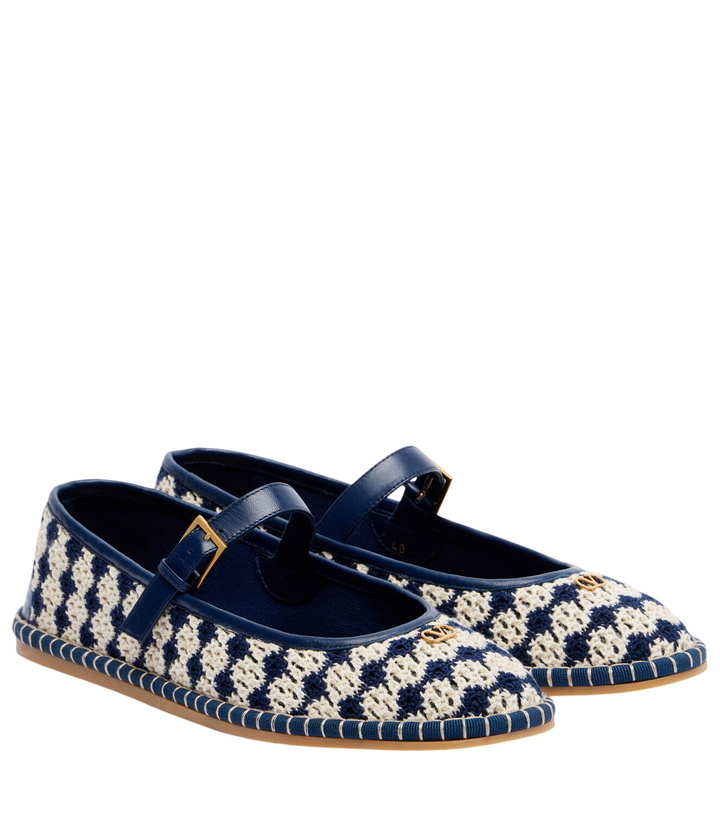 Photo: Valentino Garavani La Cruisette crochet Mary Jane flats