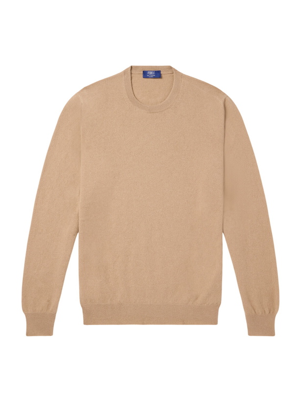 Photo: FEDELI - Argentina Cashmere Sweater - Neutrals