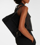 Tom Ford Eclipse Medium suede shoulder bag