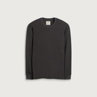 Snow Peak Men's Heavyweight Waffle Pullover in Charcoal