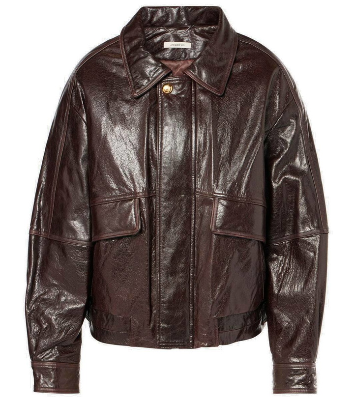 Photo: Jacques Wei Leather bomber jacket