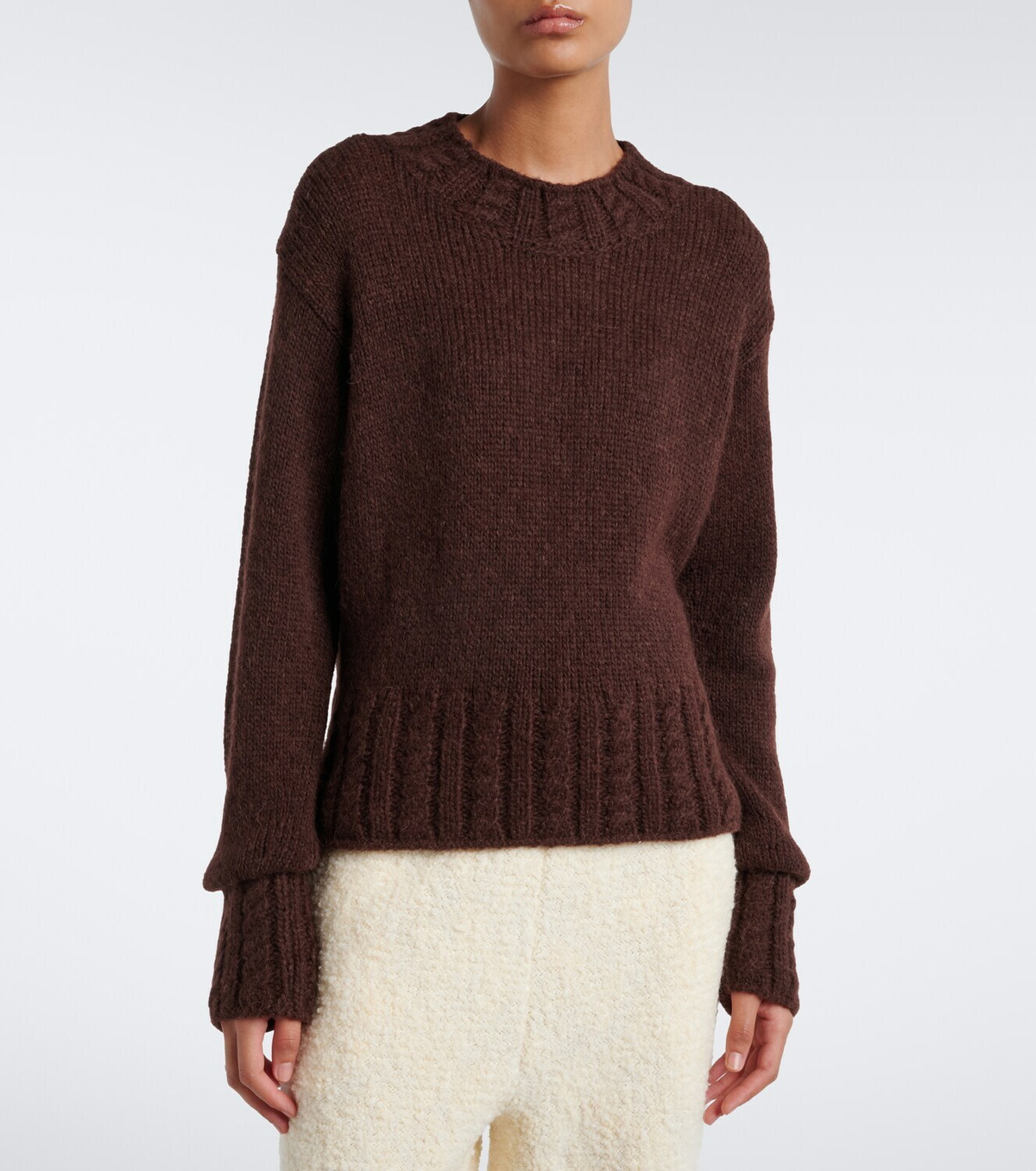 Moncler Alpaca and wool-blend sweater