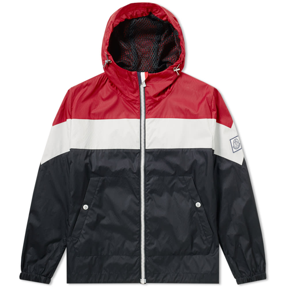 Moncler Gamme Bleu Tricolour Hooded Jacket Moncler Gamme Bleu