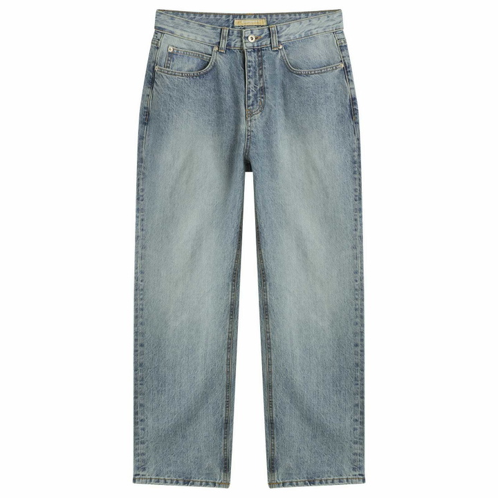 Photo: FrizmWORKS Men's OG Wide Fit Denim Jeans in Light Blue