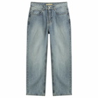 FrizmWORKS Men's OG Wide Fit Denim Jeans in Light Blue