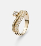 Stone and Strand Anjelica 14kt gold ring with diamonds