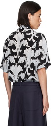 Valentino Black & Blue Metamorphos Wall Shirt