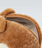 Loewe Hamster shearling crossbody bag