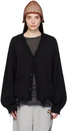 Doublet Black 2Way Sleeve Cardigan