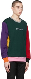 mastermind WORLD Green Multi Colored Sweatshirt