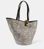 Jacquemus Le Bambola leather-trimmed tote bag