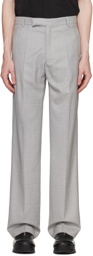 HELIOT EMIL Gray Tailored Trousers