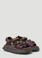 Quest Platform Sandals in Brown