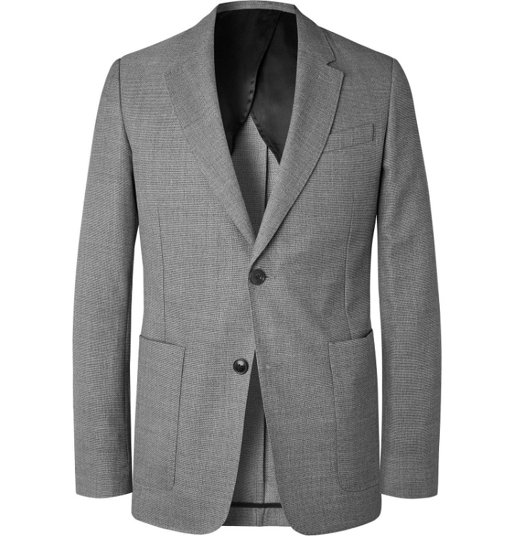 Photo: AMI - Grey Slim-Fit Virgin Wool Suit Jacket - Gray