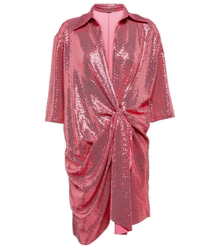 dodo bar or pink dress Dodo Bar Or Ella Knitted Buttoned Midi Dress In Pink - 51% Off