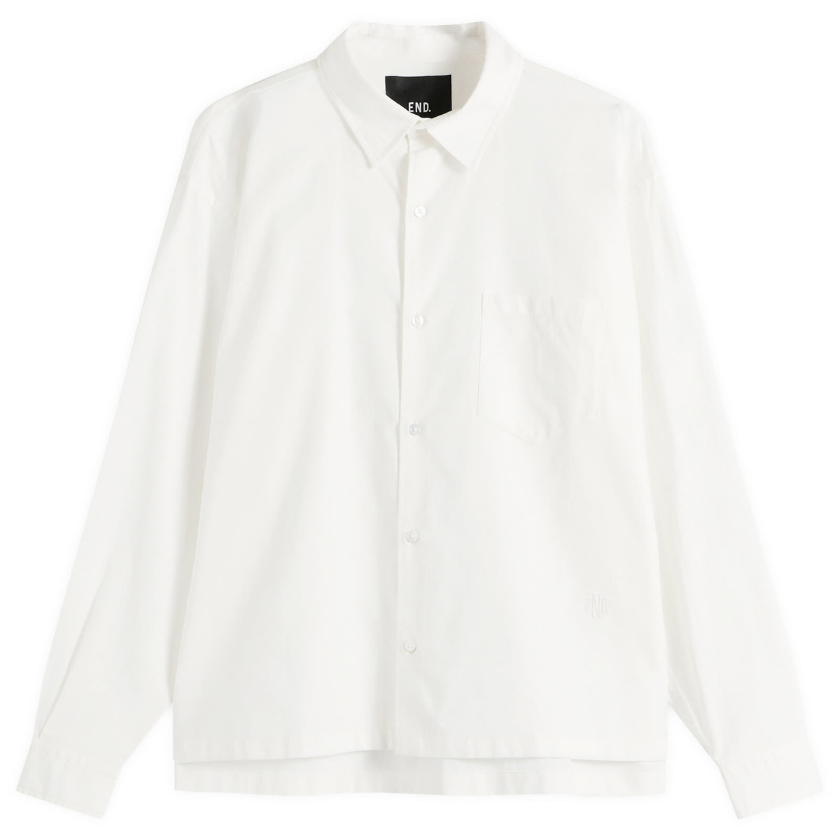 END. Fairways Long Sleeve Shirt in Off White