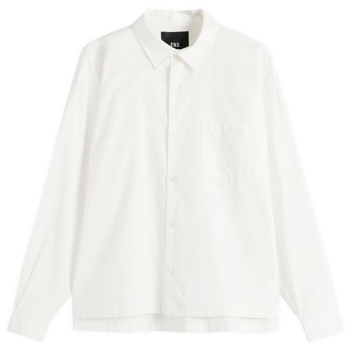 Photo: END. Fairways Long Sleeve Shirt in Off White