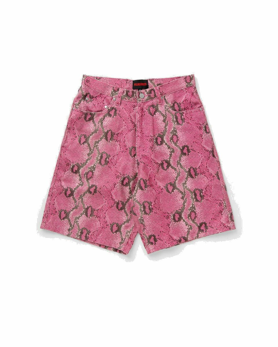 Photo: Pleasures Rattle Shorts Pink - Mens - Casual Shorts