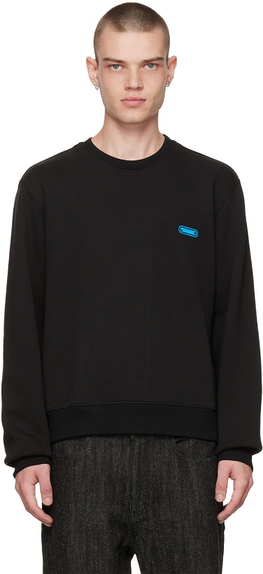 Photo: Solid Homme Black Embroidered Sweatshirt