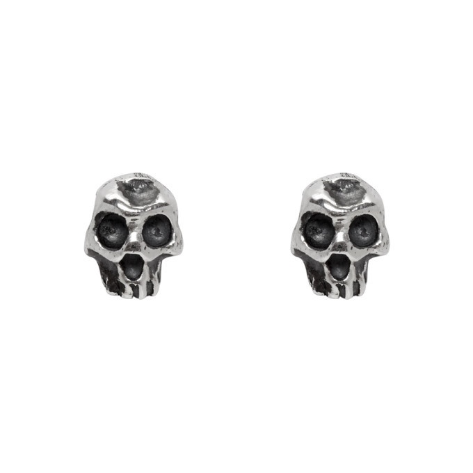 Photo: Luka Sabbat x Monini Silver Baby Skull Earrings