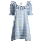 Damson Madder Women's Harlow Mini Night Dress in Blue