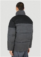 Canvas Puffer Jacket in Black