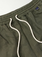 Rubinacci - Straight-Leg Mid-Length Linen Swim Shorts - Green