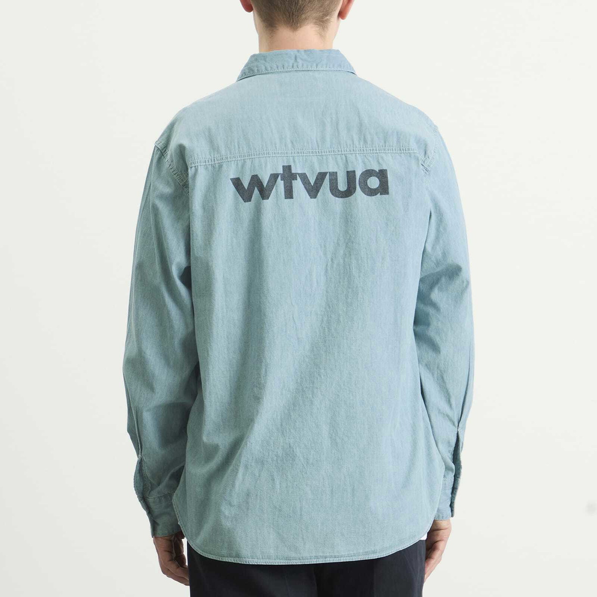 WTAPS Men's Cb Long Sleeve Shirt in Indigo