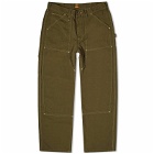 Human Made Men's Duck Double Knee Pants in Olive Drab