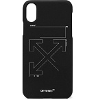 Off-White - Logo-Print iPhone X Case - Black