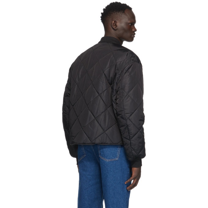 Opening Ceremony Black Quilted Bomber Jacket Opening Ceremony