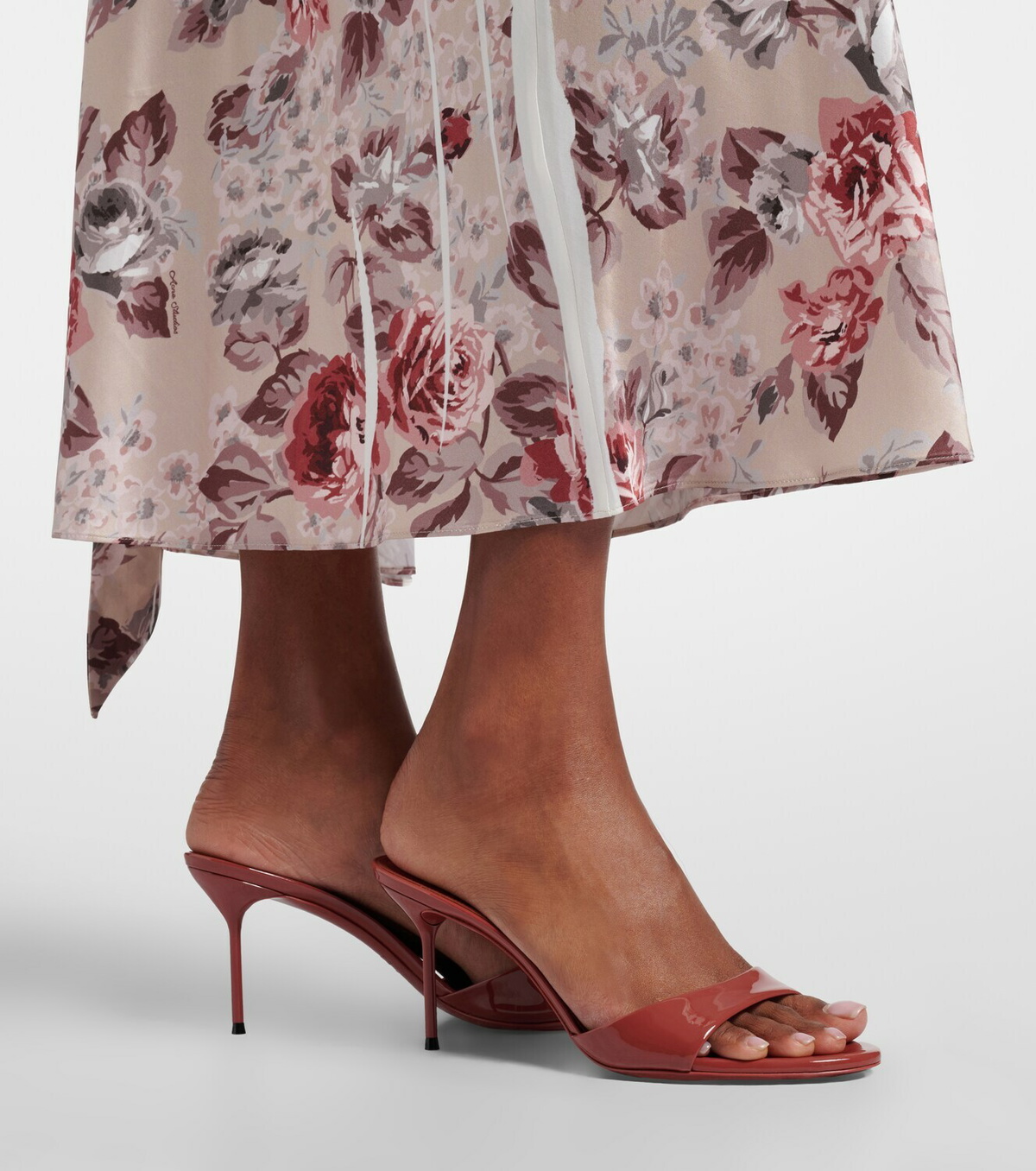 Paris Texas Lidia patent leather mules