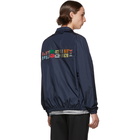 Missoni Navy Logo Windbreaker Jacket