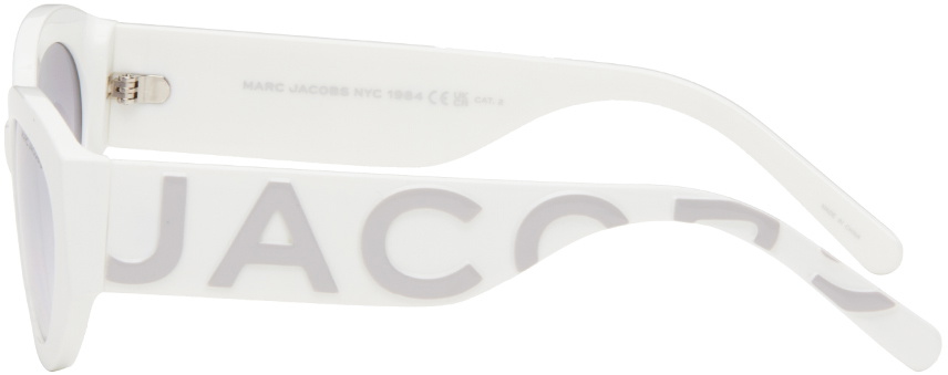 Marc Jacobs White Cat-Eye Sunglasses