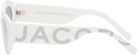 Marc Jacobs White Cat-Eye Sunglasses