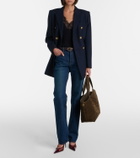 Saint Laurent Icare Medium quilted suede shopper
