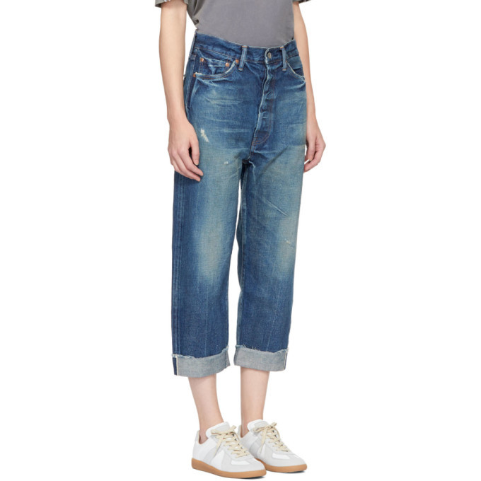 Chimala Indigo Selvedge Wide Tapered Cut Jeans