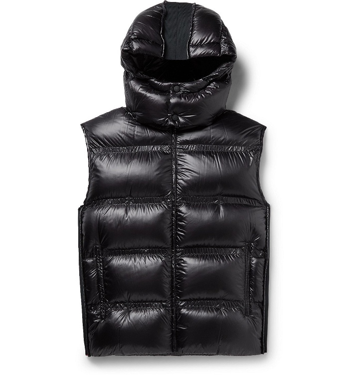 Photo: Moncler Genius - 5 Moncler Craig Green Harold Jersey-Panelled Quilted Shell Down Gilet - Black